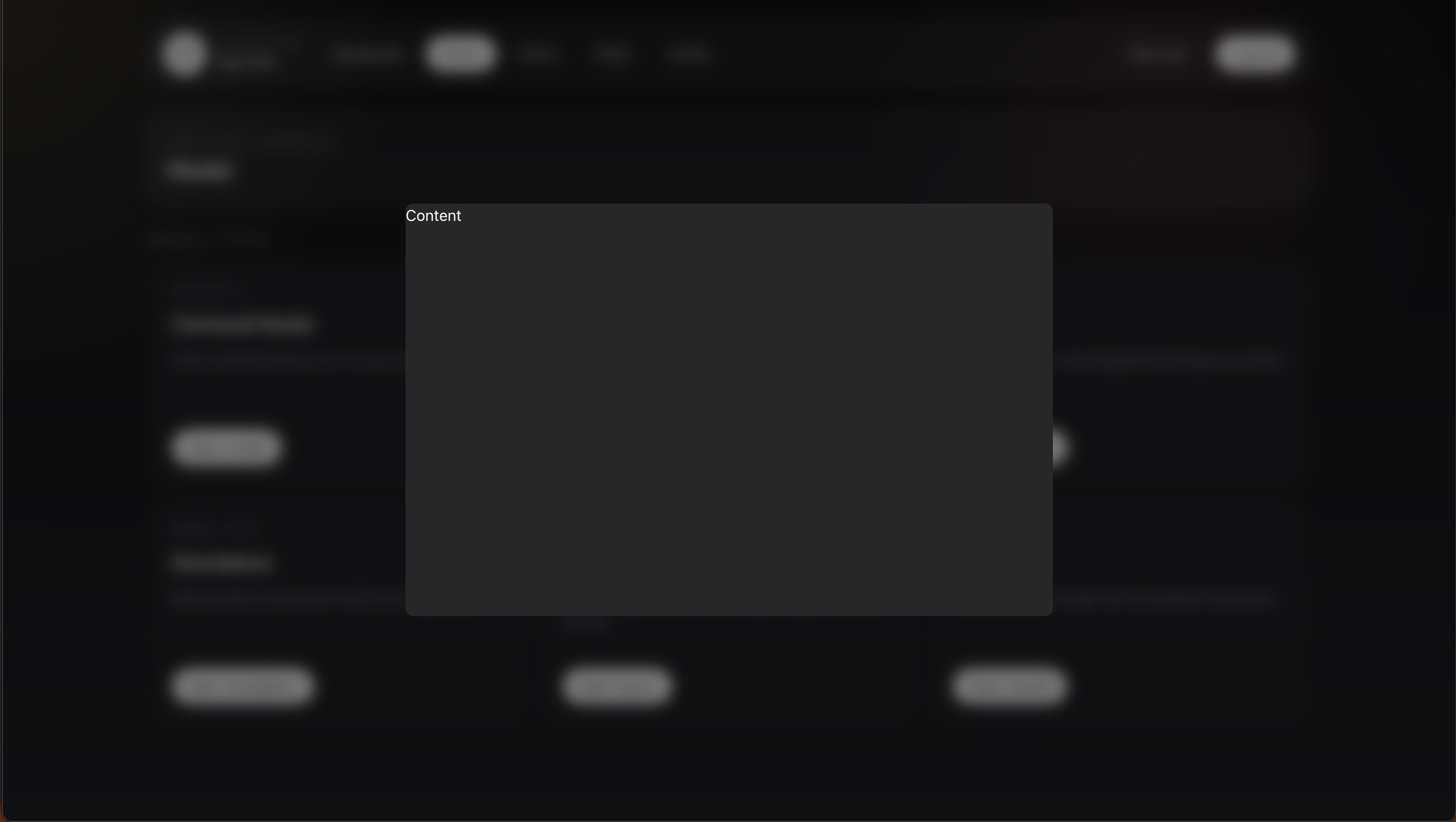Corepine Modal content rendered without the default shell