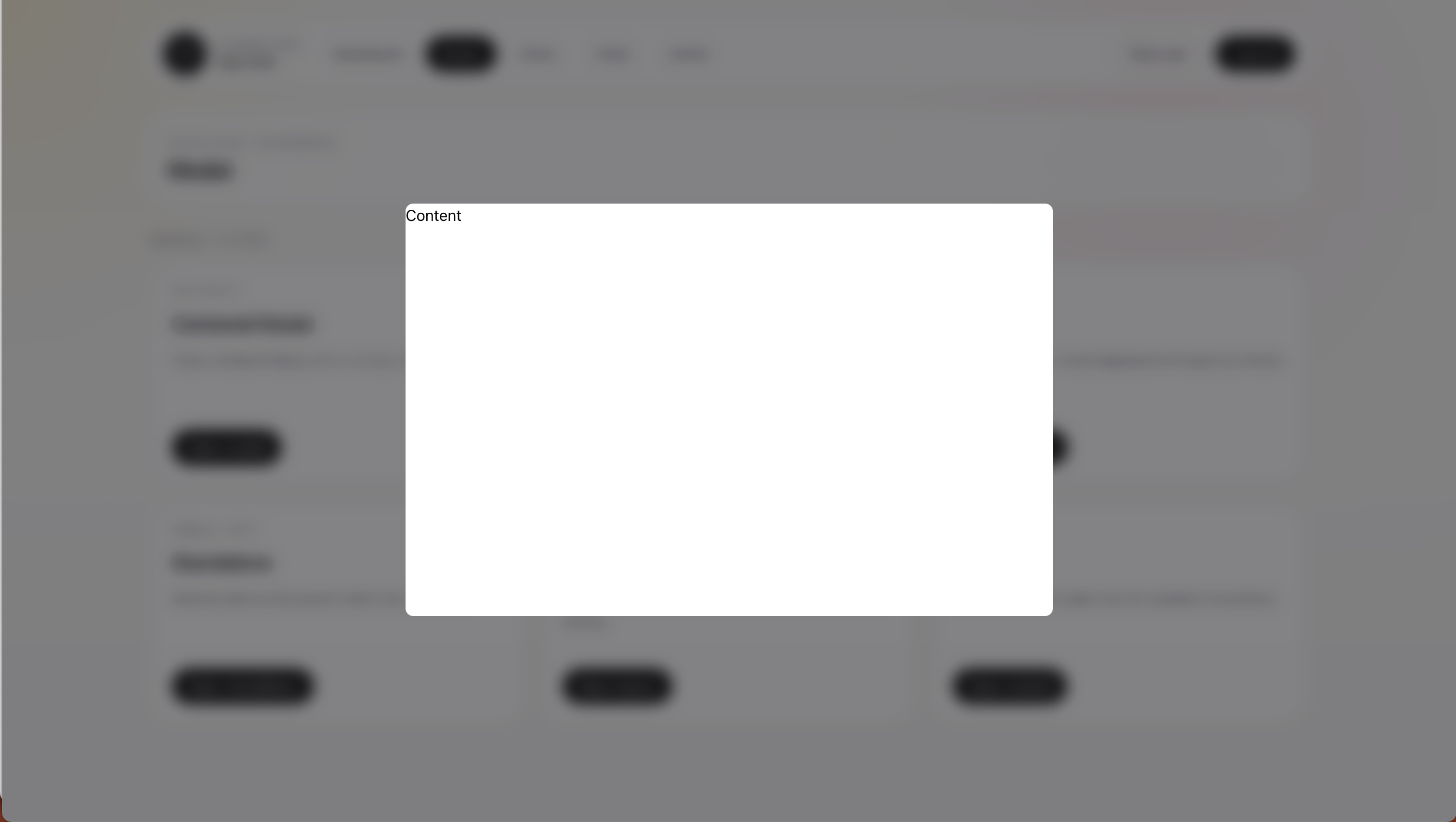 Corepine Modal content rendered without the default shell