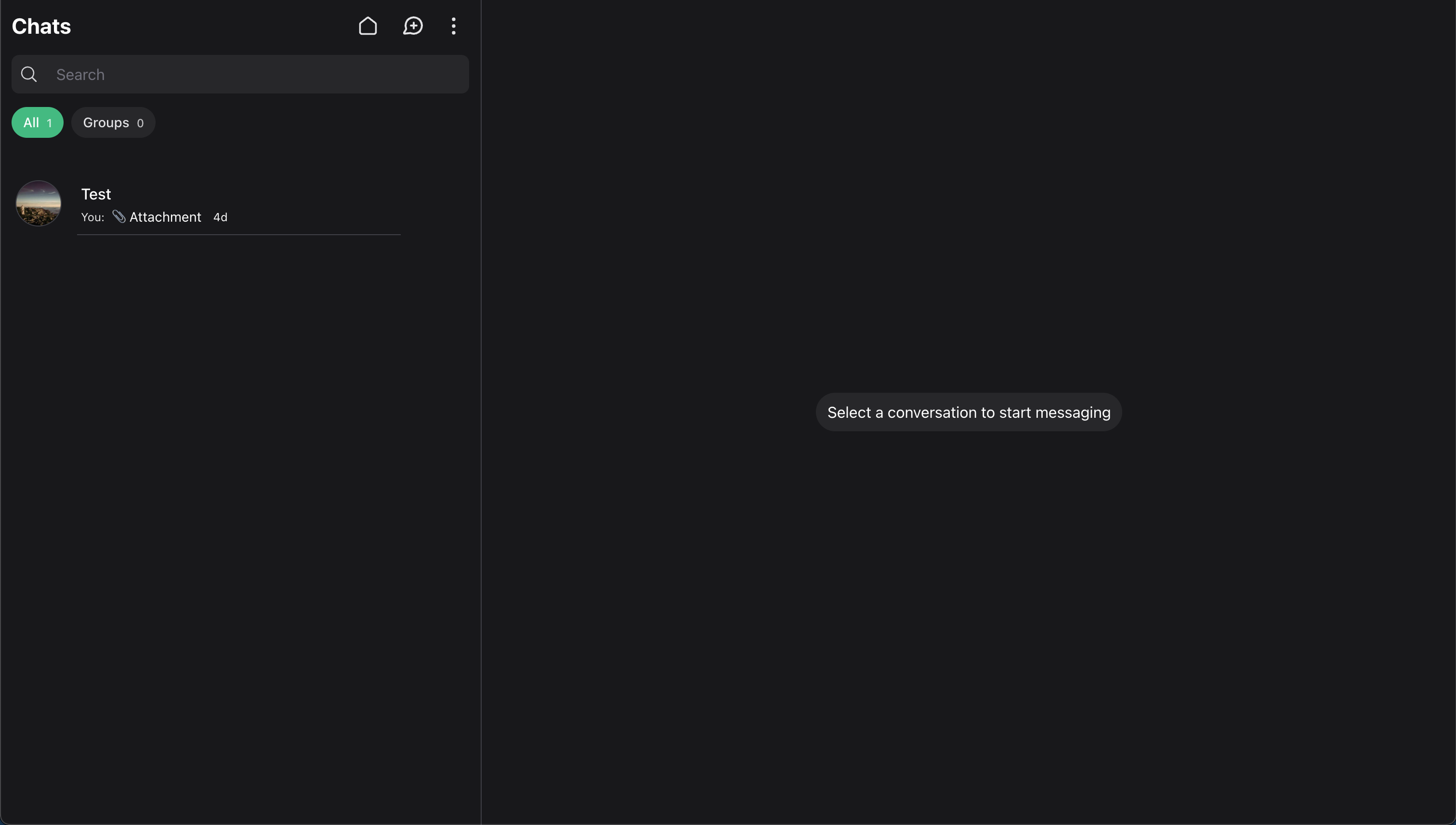 Wirechat conversation tabs for chat details and media