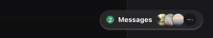 Wirechat tray launcher button