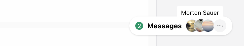 Wirechat tray launcher button